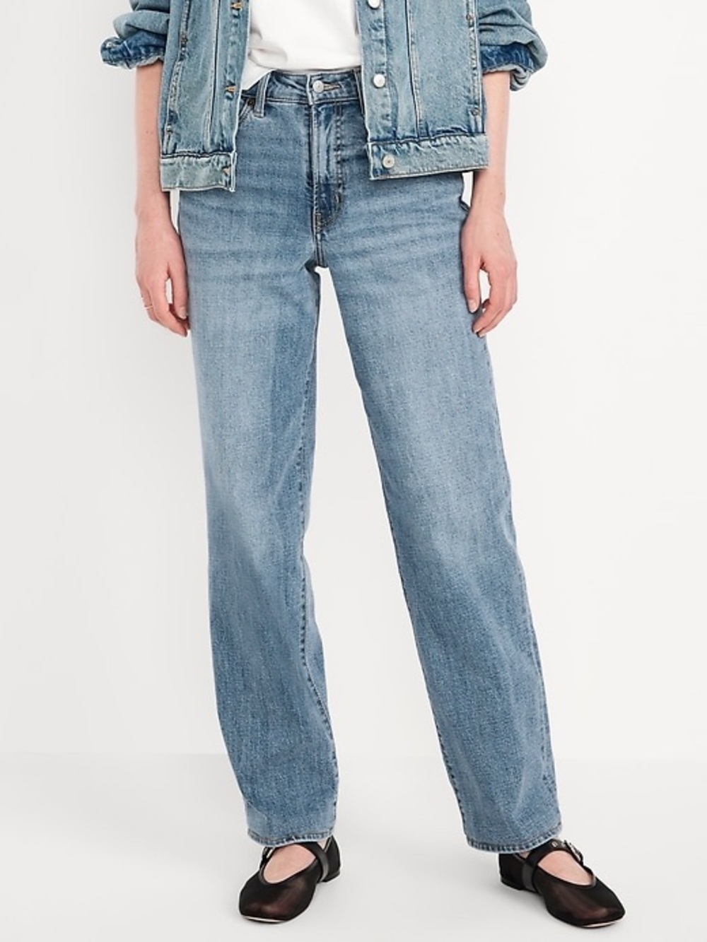 Old Navy High-Waisted OG Loose Jeans Size 10 Petite NWT - Picture 1 of 7